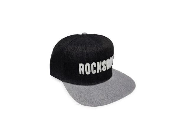 Gorra Snap Rockshox Bordada Negra/gris