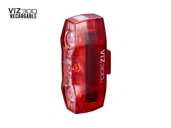 Luz Trasera Cateye Viz-300 3 Led - Recargable