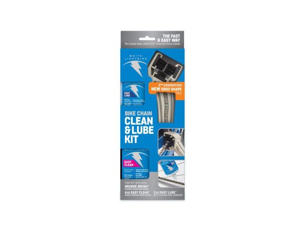 Limpia Cadenas + Lubricante Seco Y Desengrasante White Lightning Easy Lube/clean