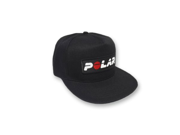 Gorra Polar Snap Black Con Parche Bordado Negro