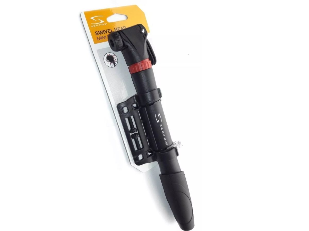 Inflador Mano Bicicleta Serfas Mp-s004 Cabezal Movil Doble Valvula