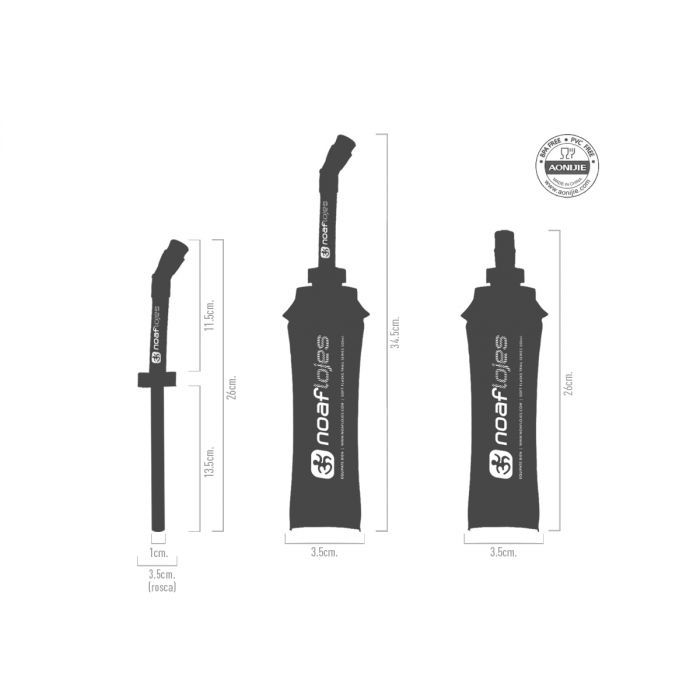Bombilla Pico Extensor Soft Flask Noaf Para Sachets 500cc.