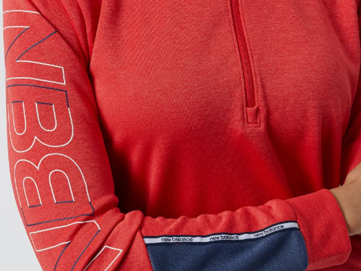 Buzo Medio Cierre New Balance Accelerate Pacer Half Zip Mujer