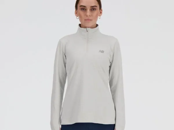 Buzo Medio Cierre New Balance Sport Essentials Mujer