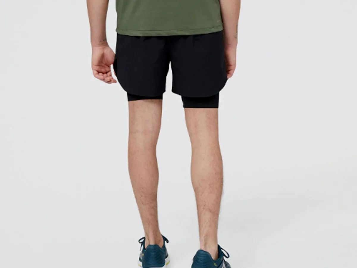 Short Con Calza New Balance Q Speed 5 Inch 2 In 1 Hombre