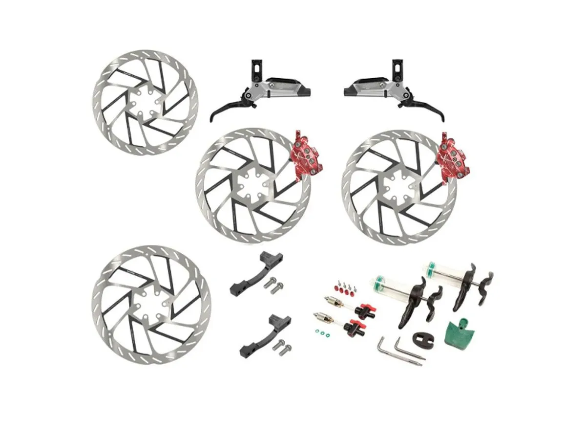 Freno A Disco Hidráulico Mtb Sram Maven Ult Stealth Ex Kit Dm Par 950/2000mm Red