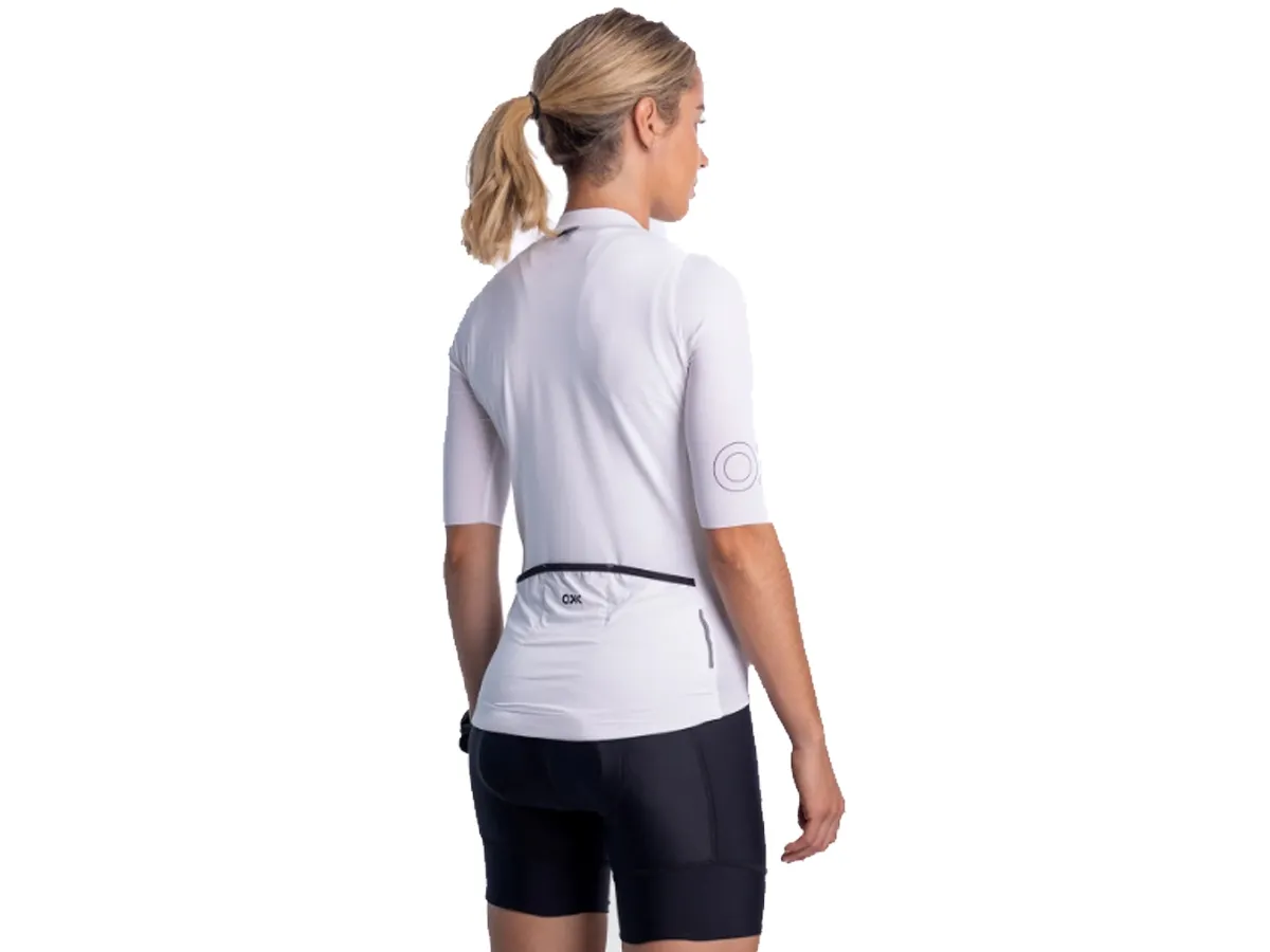 Jersey Ciclismo Oxx Alpes Total White Slim Fit Mujer