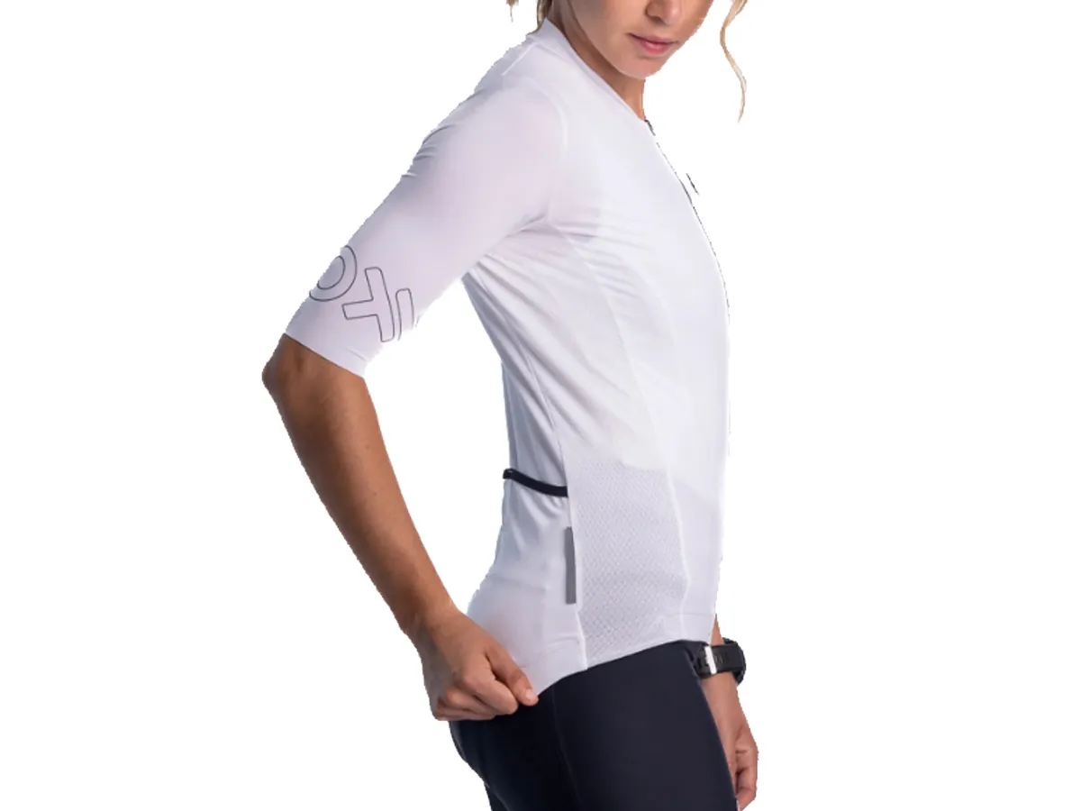 Jersey Ciclismo Oxx Alpes Total White Slim Fit Mujer