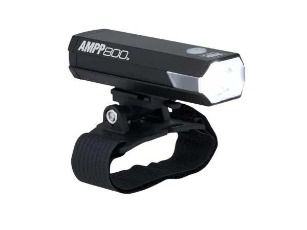Luz Delantera Cateye Ampp-800 Recargable C/ Soporte Para Cascos
