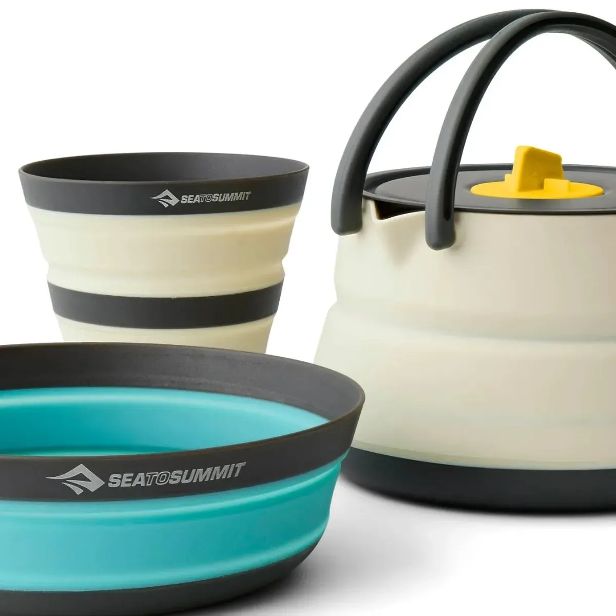 Set Camping Sea To Summit Plegable Ultraliviano Frontier Pava Bowl Vaso 3 Piezas