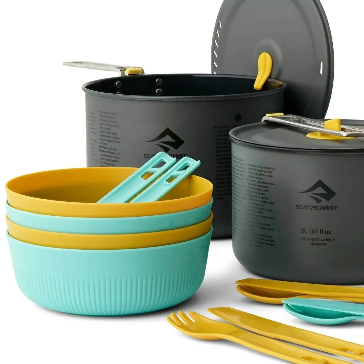 Set Camping Sea To Summit Ultraliviano Frontier Ollas Bowls Vasos 14 Piezas