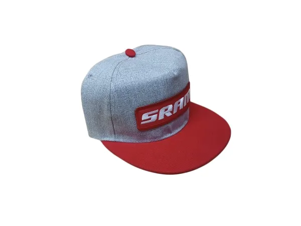 Gorra Sram Snap Parche Gris/roja
