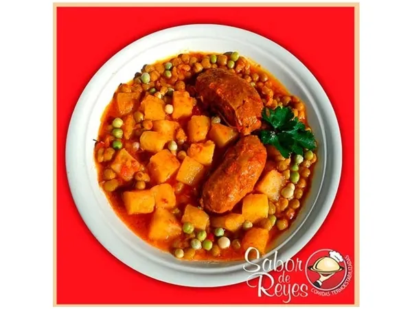 Comida Termoestabilizada Sabor De Reyes Chorizos A La Pomarola Con Papas Cubo Y Arvejas En Salsa Capri
