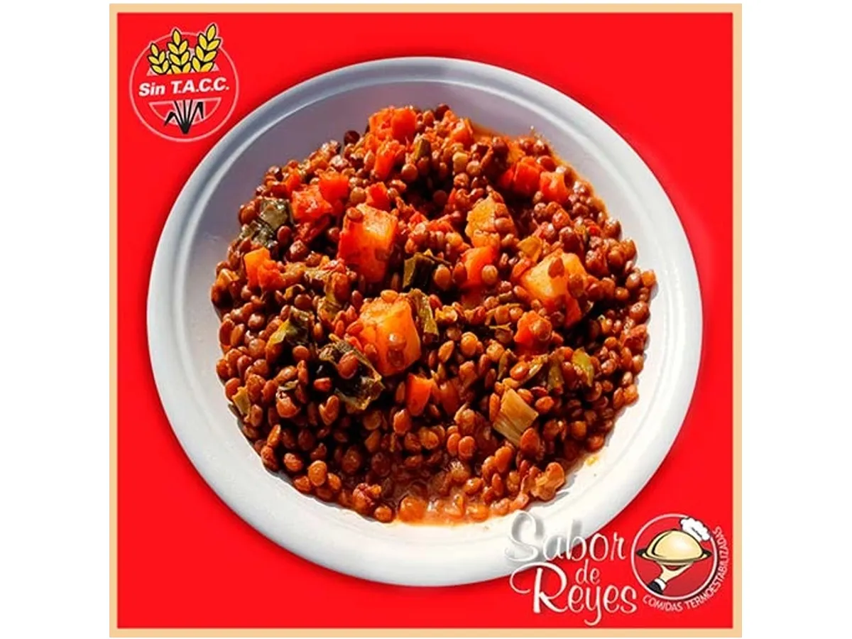 Comida Termoestabilizada Sabor De Reyes Guiso De Lentejas Vegano Libre De Gluten