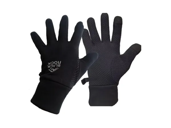 Guante Polar Stretch Black Rock