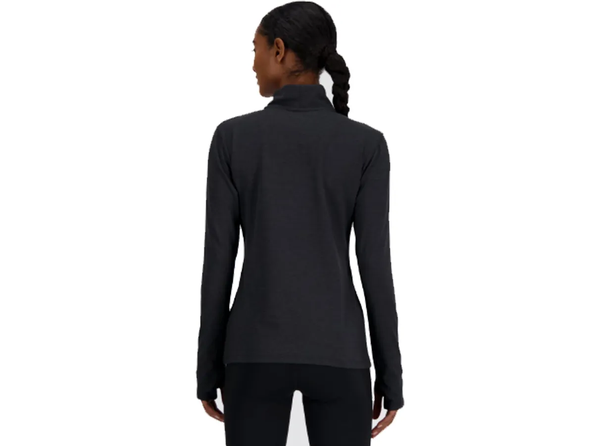 Buzo Medio Cierre Sport Essentials New Balance Space Dye Quarter Zip Mujer