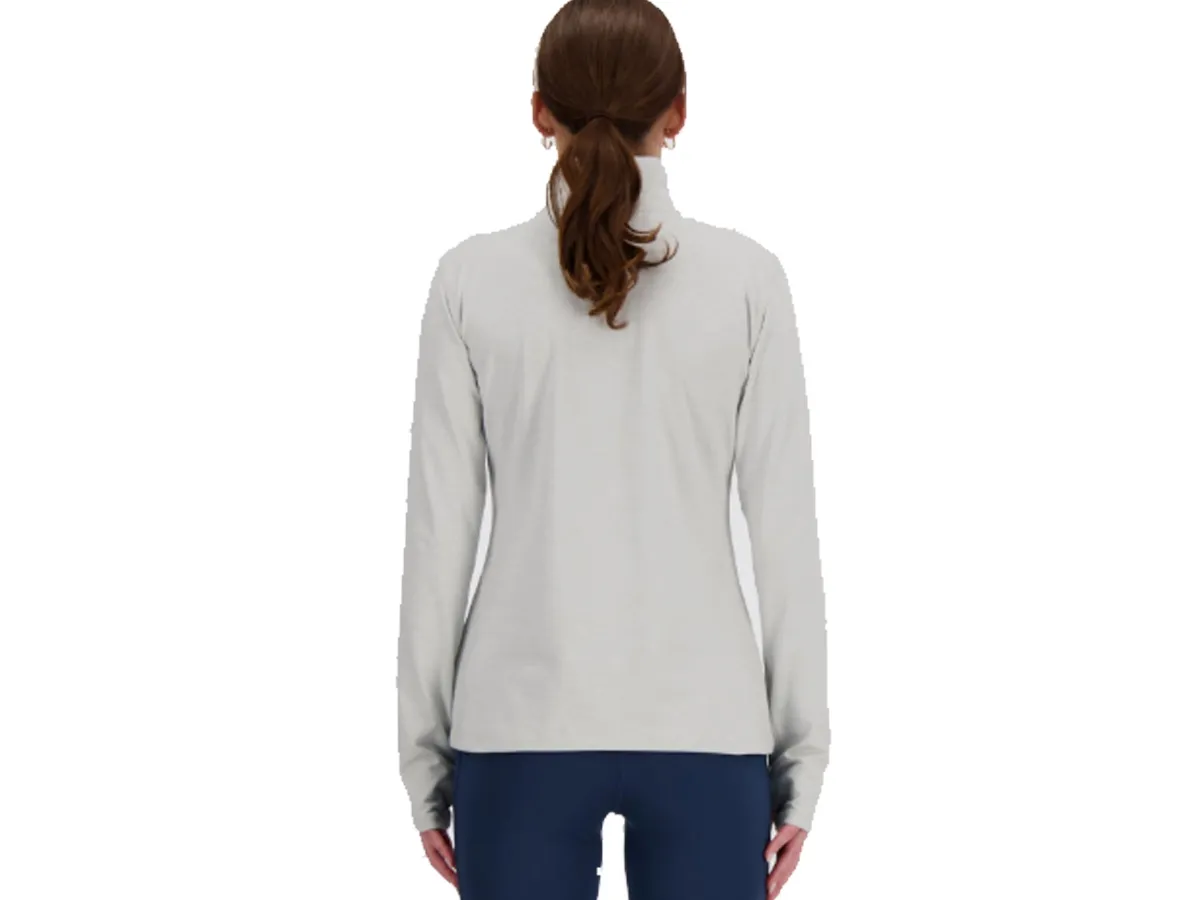 Buzo Medio Cierre Sport Essentials New Balance Space Dye Quarter Zip Mujer