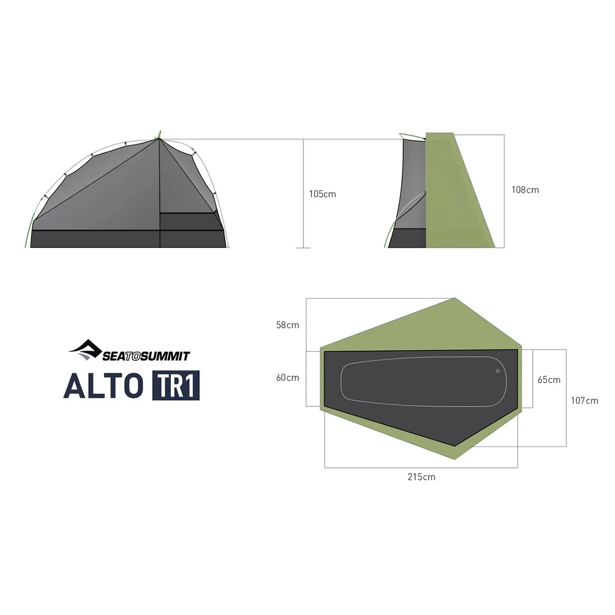 Carpa Sea To Summit Alto Tr1 Ultralight 1 Persona