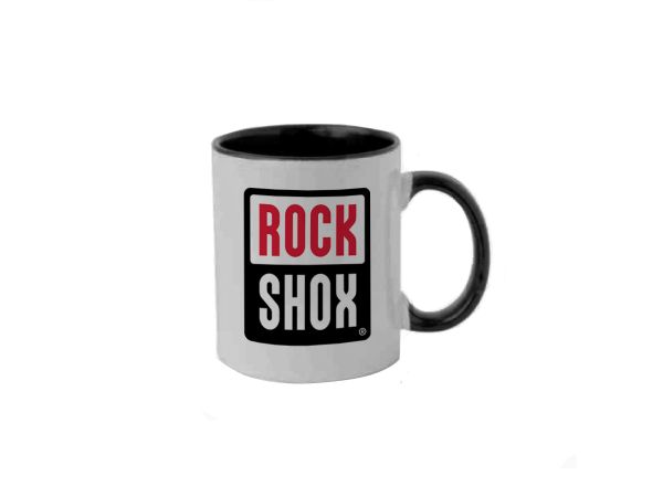 Taza Rockshox White/black Asa Black