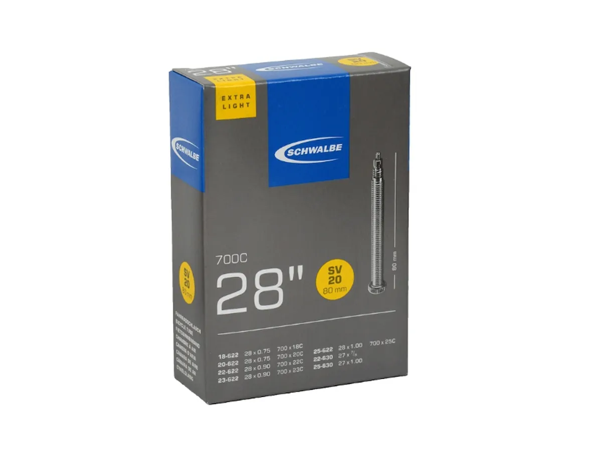Camara Schwalbe 700 X 18-25 Valvula Presta 80mm