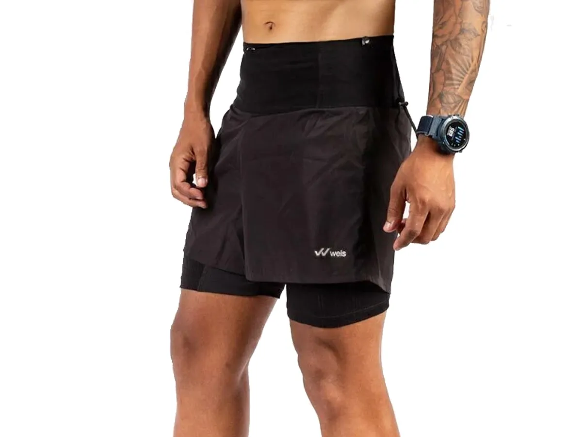 Short Con Calza Y Faja Portabastones Weis Zeph 3x1 Hombre