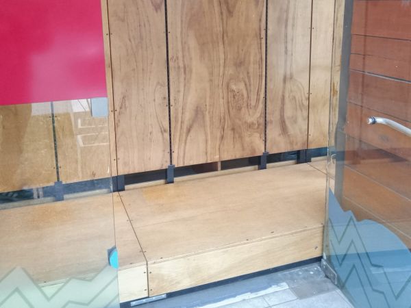 Mueble Modular Base Y Pared Desarmable Con Rieles Para Repisas 70x120x200