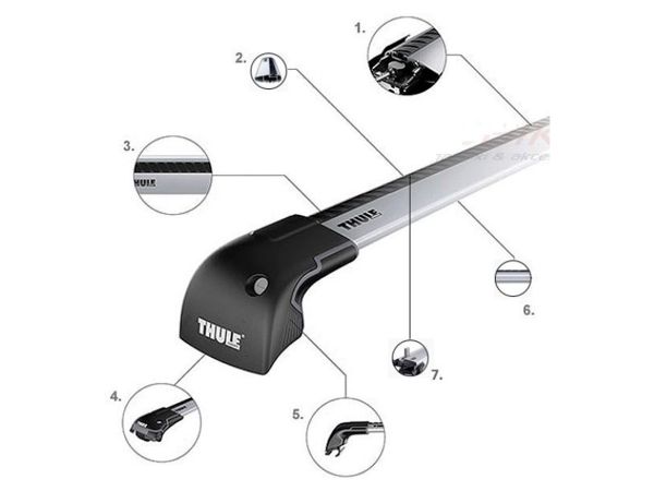 Barra De Techo Thule Wingbar Edge 9591 Al