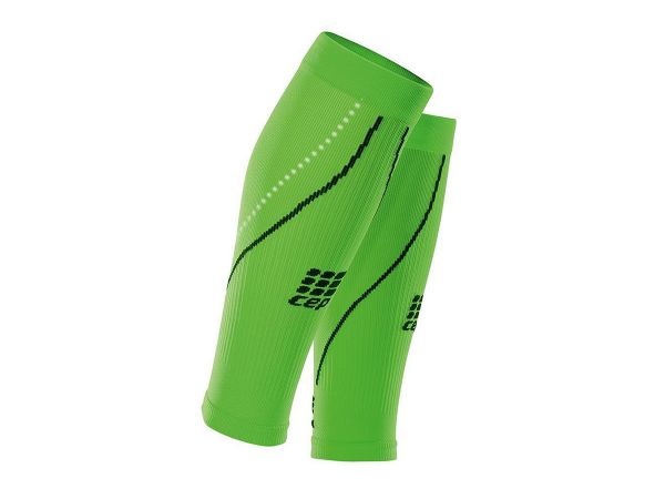 Pantorrillera De Compresion Cep Night 2.0 Flash Green Men